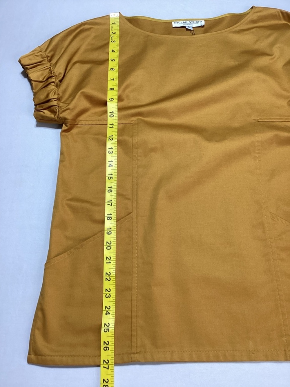 Inclan Studio Houston Minimalist Camel London Cotton Top - Picture 9 of 11